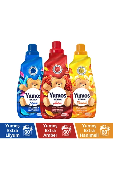 YUMOŞ Amber 1adet Lilyum 1adet Hanımeli 1adet 1440 ml ’un En Sevdiğiniz Kokuları ürün görseli 1