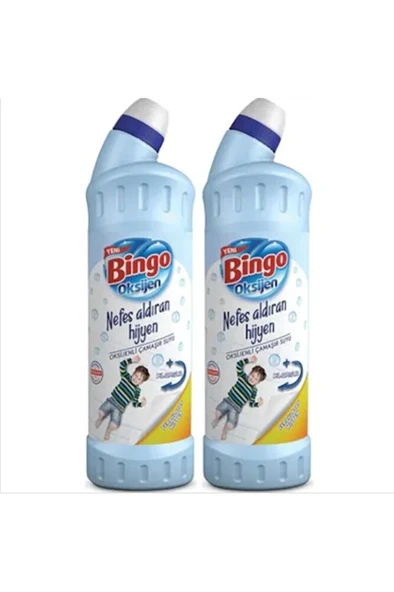 BİNGO Oksijen Çamaşır Suyu Ferahlatan Hijyen 750 Ml 2 Adet ürün görseli 1