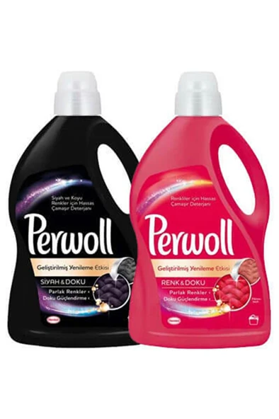 PERWOLL Siyah 4l + Renkli 4l Hassas Sıvı Deterjan ürün görseli 1