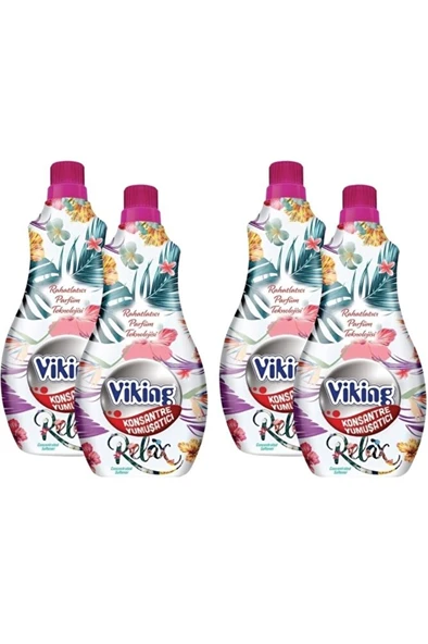 VİKİNG Yumuşatıcı Konsantre Relax 1.440ml 60 Yıkama X4 Adet ürün görseli 1