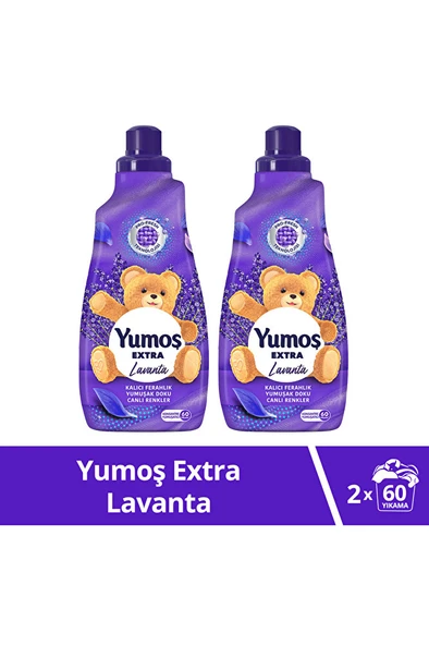 YUMOŞ Extra Konsantre Çamaşır Yumuşatıcısı Lavanta 1440 ml 60 Yıkama 2 Adet ürün görseli 1