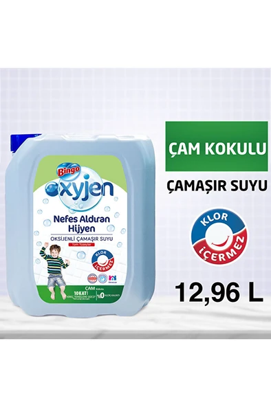 BİNGO Oksijen Çamaşır Suyu 3,24 Lt Çam Kokulu 4'lü ürün görseli 1