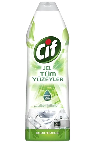 CİF Jel Yüzey Temizleyici Tüm Yüzeyler Bahar Ferahlığı Çamaşır Suyu Katkılı 750 Ml ürün görseli 1