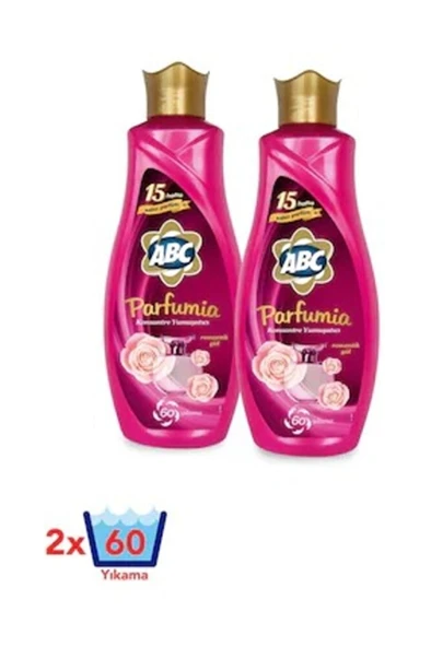ABC Parfumia Sıvı Konsantre Çamaşır Yumuşatıcısı 1440 ml x 2 Adet Romantik Gül ürün görseli 1