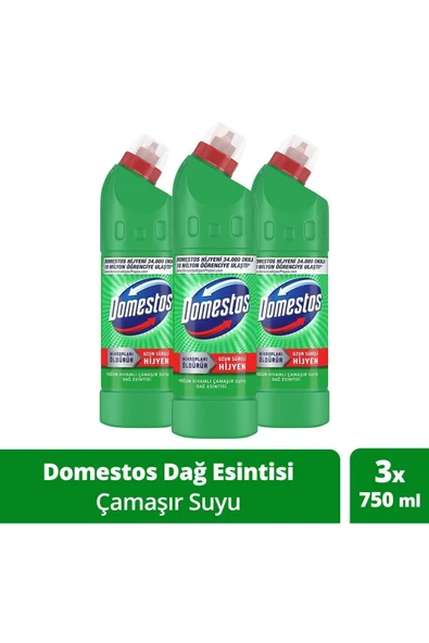 Çamaşır Suyu Dağ Esintisi 750 ml X3 Adet ürün görseli 1