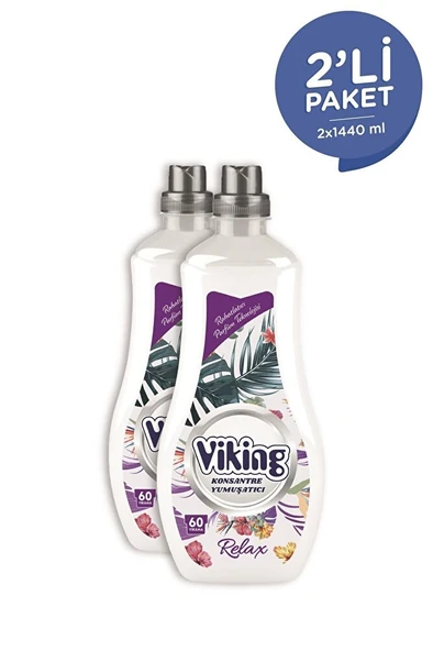VİKİNG Konsantre Çamaşır Yumuşatıcısı Relax 1440 ml 2 Adet ürün görseli 1