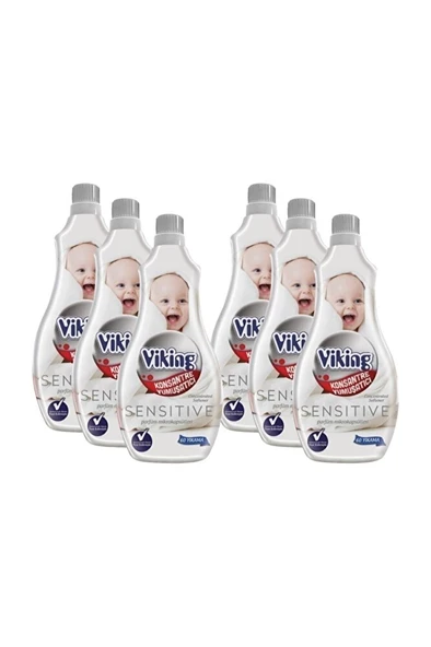 VİKİNG Yumuşatıcı Konsantre Sensitive 1.440ml 60 Yıkama X 6 Adet ürün görseli 1