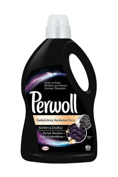 Perwoll Hassas Bakım Sıvı Çamaşır Deterjanı Siyah 50 Yıkama 2970 lt ürün görseli 1