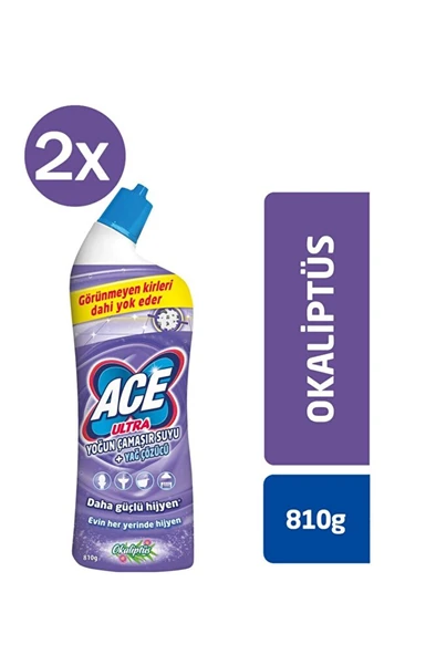 ACE Ultra Power Jel Kıvamlı Çamaşır Suyu Okaliptus 810g X 2 Adet ürün görseli 1
