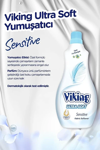 VİKİNG Yumuşatıcı Soft Sensitive 1400 ml 6 Adet - Resim 2