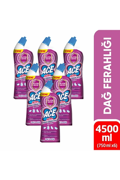 ACE Ultra Yoğun Kıvamlı Çamaşır Suyu Dağ Tazeliği 810g X6 ürün görseli 1