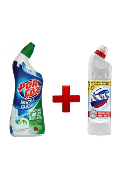 DOMESTOS Ultra Yoğun + Porçöz Tuvalet Seti Fırsat Paketi ürün görseli 1