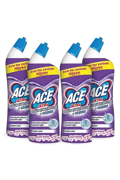 ACE Ultra Power Jel Kıvamlı Çamaşır Suyu Çiçek Kokulu 810g x 4 ürün görseli 1