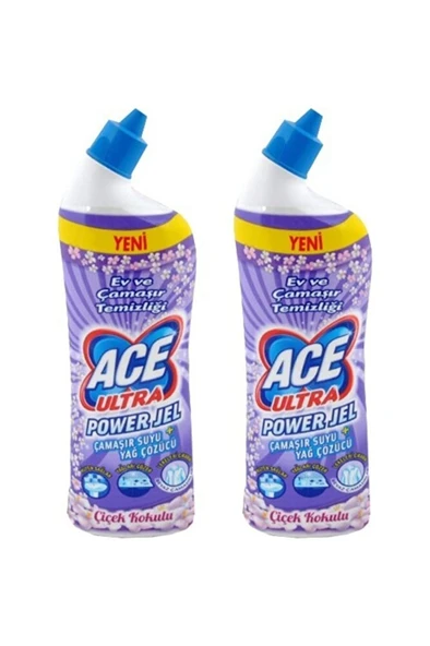 ACE Ultra Power Jel Kıvamlı Çamaşır Suyu Çiçek Kokulu 810 gr 2'li ürün görseli 1