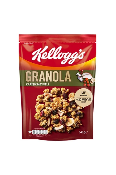 KELLOGG'S Çikolata Parçacıklı Ve Fındıklı Granola 250 gr X 1 Adet ürün görseli 1