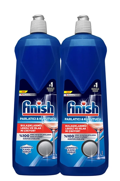 FİNİSH Bulaşık Makinesi Parlatıcı & Kurutucu Sıvı 800 ml x 2 ürün görseli 1