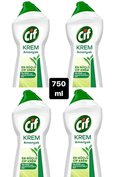 CİF Krem Amonyaklı 750 ml 4'lü ürün görseli 1