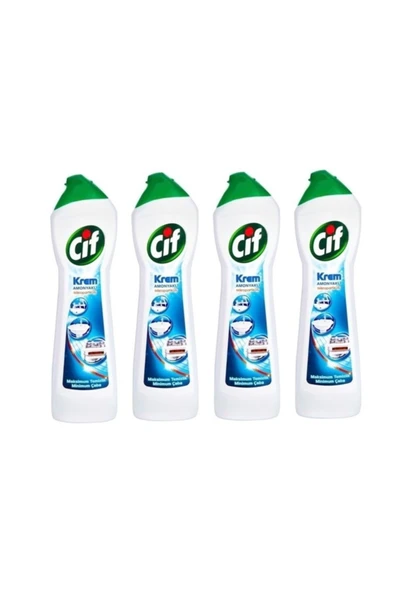 Krem Amonyaklı Yüzey Temizleyici 500 ml 4 Lü ürün görseli 1