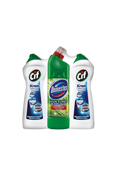 Amonyaklı 500 ml * 2 / Domestos Dağ Esintisi 750 ml ürün görseli 1