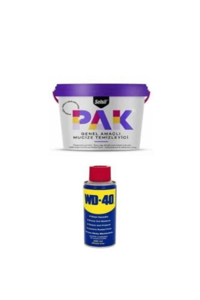 SELSİL Pak Çok Amaçlı Genel Temizleyici + Wd-40 Yağlayıcı Ve Pas Sökücü Sprey ürün görseli 1