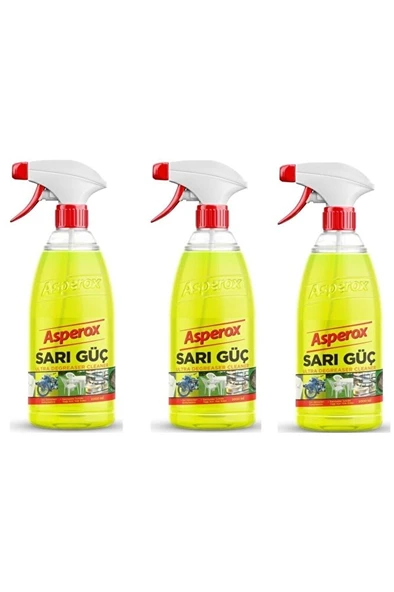 Sarı Güç Çok Amaçlı Ultra Yağ Çözücü  3 Adet 1000 ml ürün görseli 1
