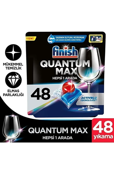 FİNİSH Quantum Max Bulaşık Makinesi Deterjanı  Kapsül Tablet  48 Adet ürün görseli 1