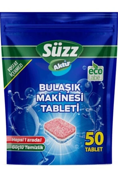 SÜZZ AKTİF Bulaşık Tableti 50 Lİ ürün görseli 1