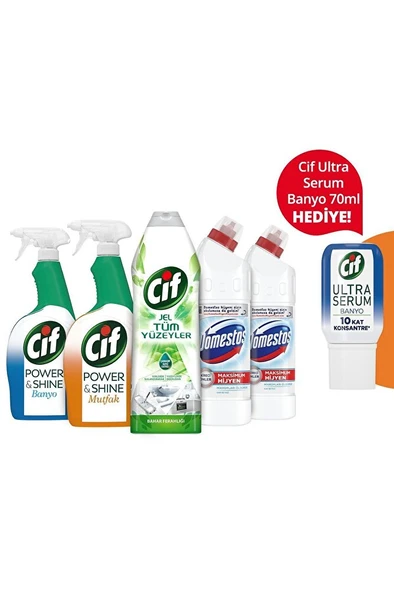- Domestos Temizlik Paketi + Ultra Serum Banyo Konsantre 70 Ml Hediye! ürün görseli 1