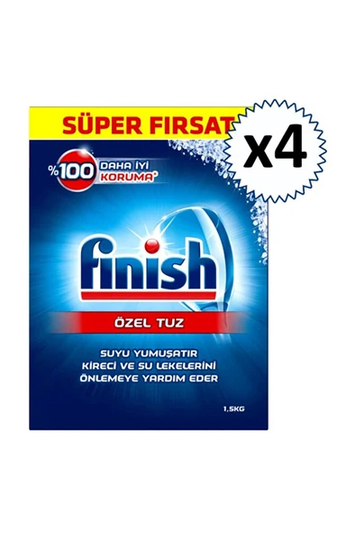 FİNİSH Bulaşık Makinesi Tuzu 1,5 kg X 4 Adet ürün görseli 1