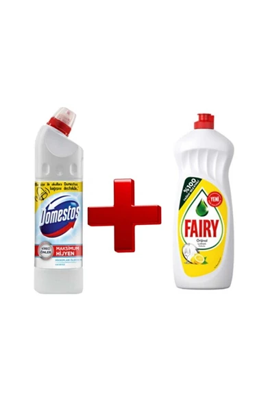 Domestos Ultra Yoğun 750 ml ve FAİRY Bulaşık Detarjanı 750 ml ürün görseli 1