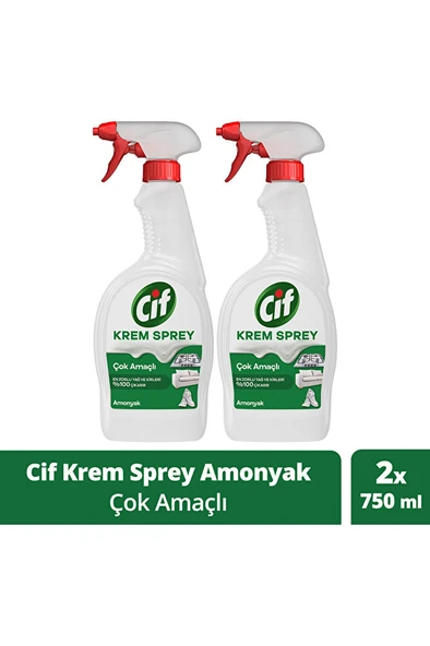 Krem Sprey Amonyak Çok Amaçlı Sprey 750 ml 2adet ürün görseli 1