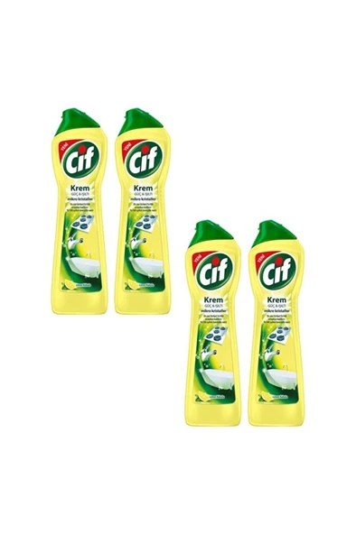 Krem Temizleyici Limon Kokulu 500 ml 4'lü Set ürün görseli 1