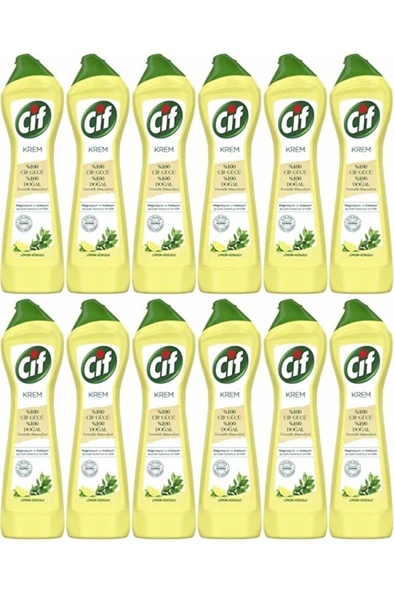 Krem Limon Kokulu 500 Ml X 12 Adet ürün görseli 1