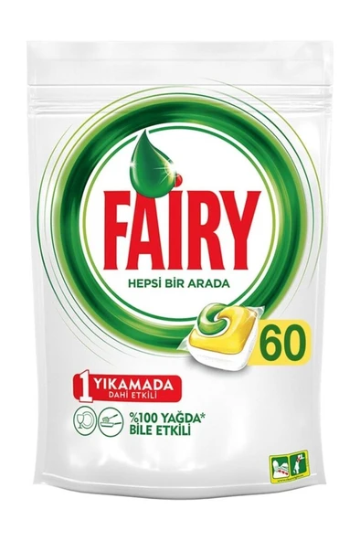 FAİRY Hepsi Bir Arada 60 Yıkama Bulaşık Makinesi Deterjanı Tableti ürün görseli 1