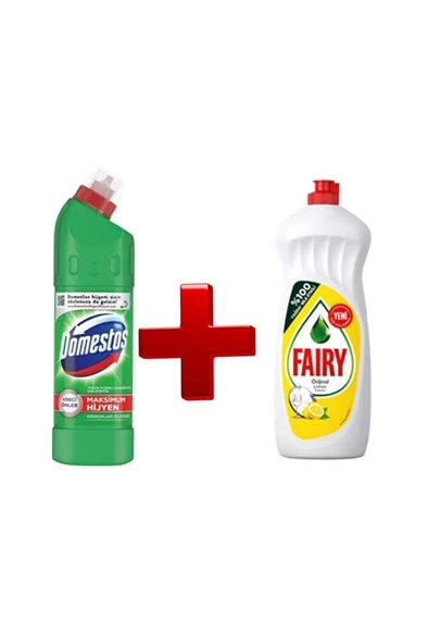 Domestos Ultra Yoğun 750 ml ve FAİRY Bulaşık Detarjanı 750 ml ürün görseli 1