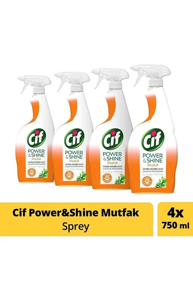 Power & Shine Mutfak Sprey 750 ml - 4'lü Paket ürün görseli 1