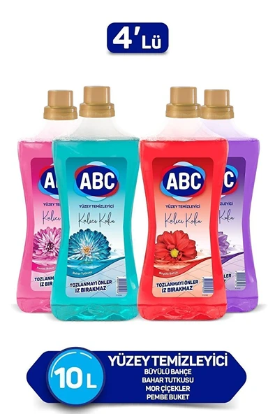ABC Yüzey Temizleyici Büyülü Bahçe + Bahar Tutkusu + Mor Çiçekler + Pembe Buket 2500ml 4'lü Set ürün görseli 1
