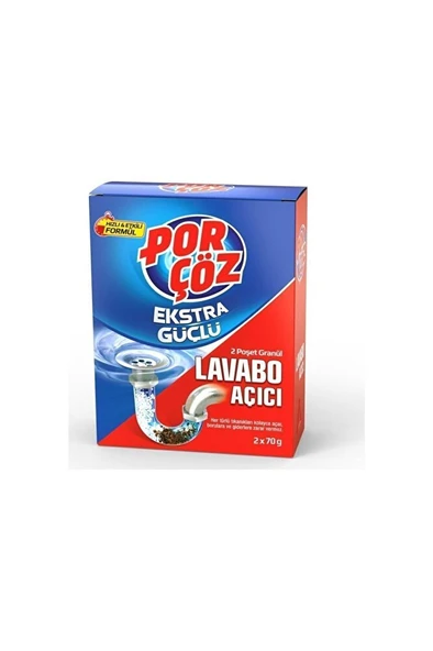 Por-çöz Ekstra Güçlü Lavobo Açıcı 2x70 Gr ürün görseli 1