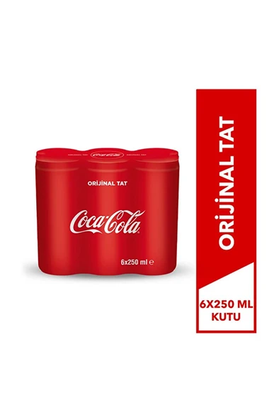 COCA COLA 6X250 Ml Kutu ürün görseli 1