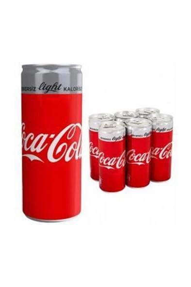 COCA COLA  Light 250 ml 6'lı - Resim 2