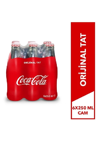 COCA COLA Cam Şişe 200 ml 6'lı ürün görseli 1