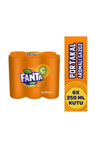 FANTA 6x250 Ml Kutu 5 * Adet ürün görseli 1