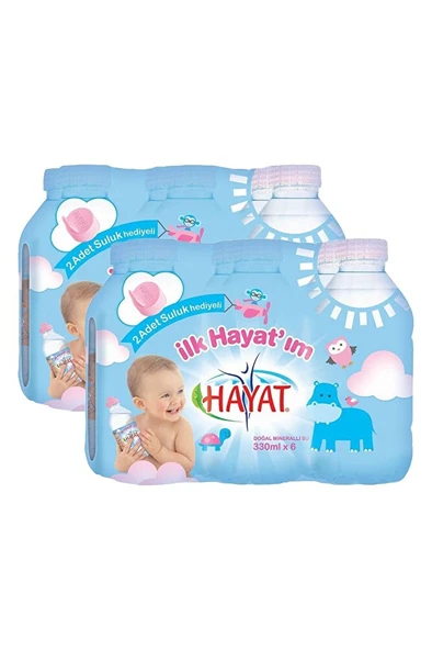 HAYAT BEBEK DOĞAL MİNERALLİ BEBEK SUYU 330 ML 12 ADET ürün görseli 1