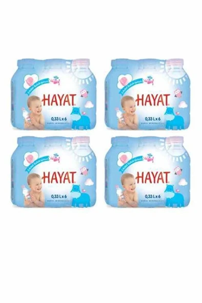 HAYAT BEBEK DOĞAL MİNERALLİ BEBEK SUYU 330 ML 24 ADET ürün görseli 1