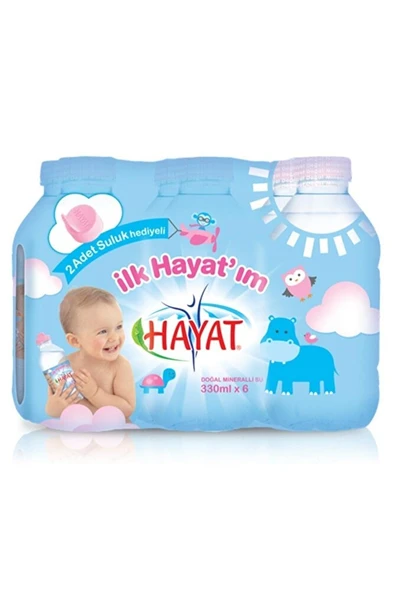 HAYAT BEBEK SUYU DOĞAL MİNERALLİ BEBEK SUYU 330 ML 24 ADET ürün görseli 1