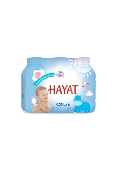 HAYAT BEBEK DOĞAL MİNERALLİ BEBEK SUYU 330 ML 6 ADET ürün görseli 1