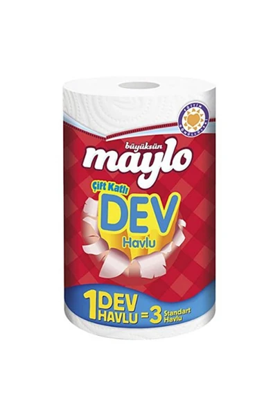 MAYLO Kağıt Havlu Dev 3 Rulo 1 Arada ürün görseli 1