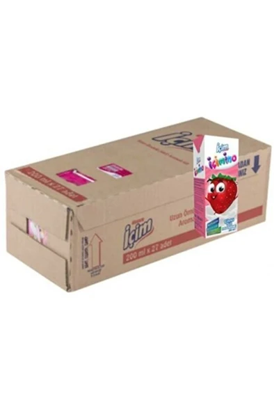 200 ml Çilekli Süt X 27li ürün görseli 1