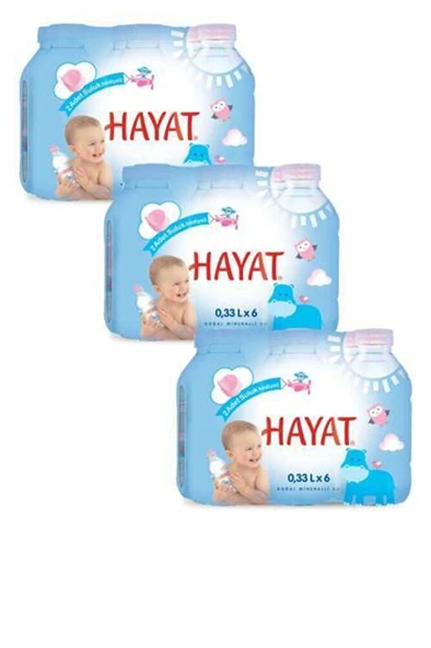 Hayat bebek Doğal Mineralli 18'li Bebek Suyu ürün görseli 1