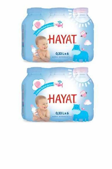 Hayat bebek Doğal Mineralli 6 Lı Bebek Suyu 2x Adet ürün görseli 1